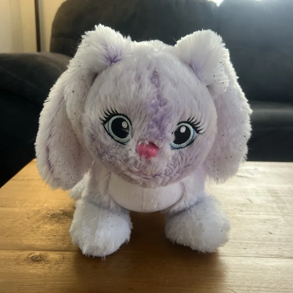 Build a Bear Sugar Plum Bunny Plush Purple Plush With Floppy Ears Easter Merry
